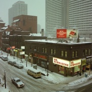 Toronto, 1982, Yonge Street, winter,