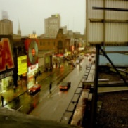 Yonge Street, Toronto, 1982, colour,