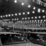 Addison on Bay, car lot, Bay Street, Toronto, 1983,