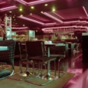 restaurant interior, neon, Bloor Street Diner, 1983,